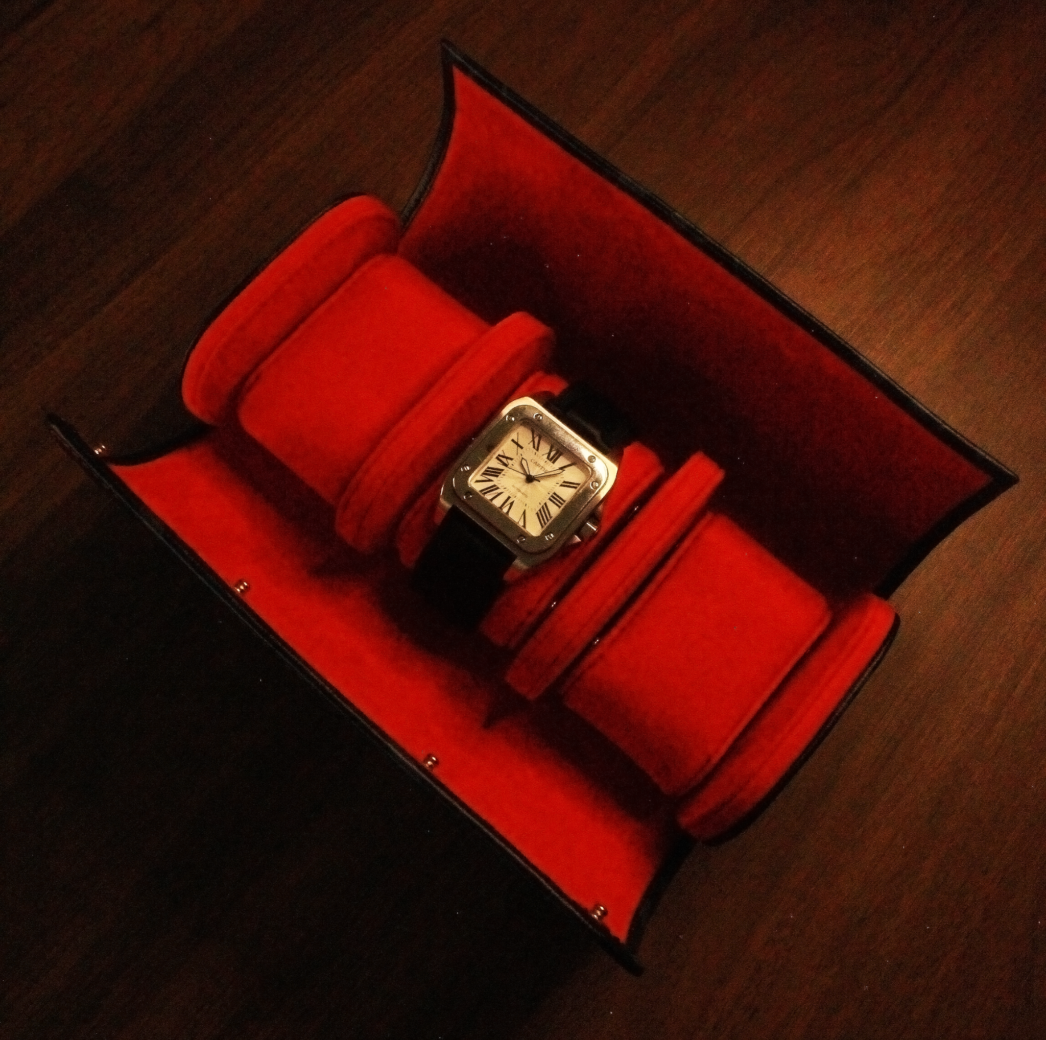 SEE Accessories luxury watch case and leather watch roll collection